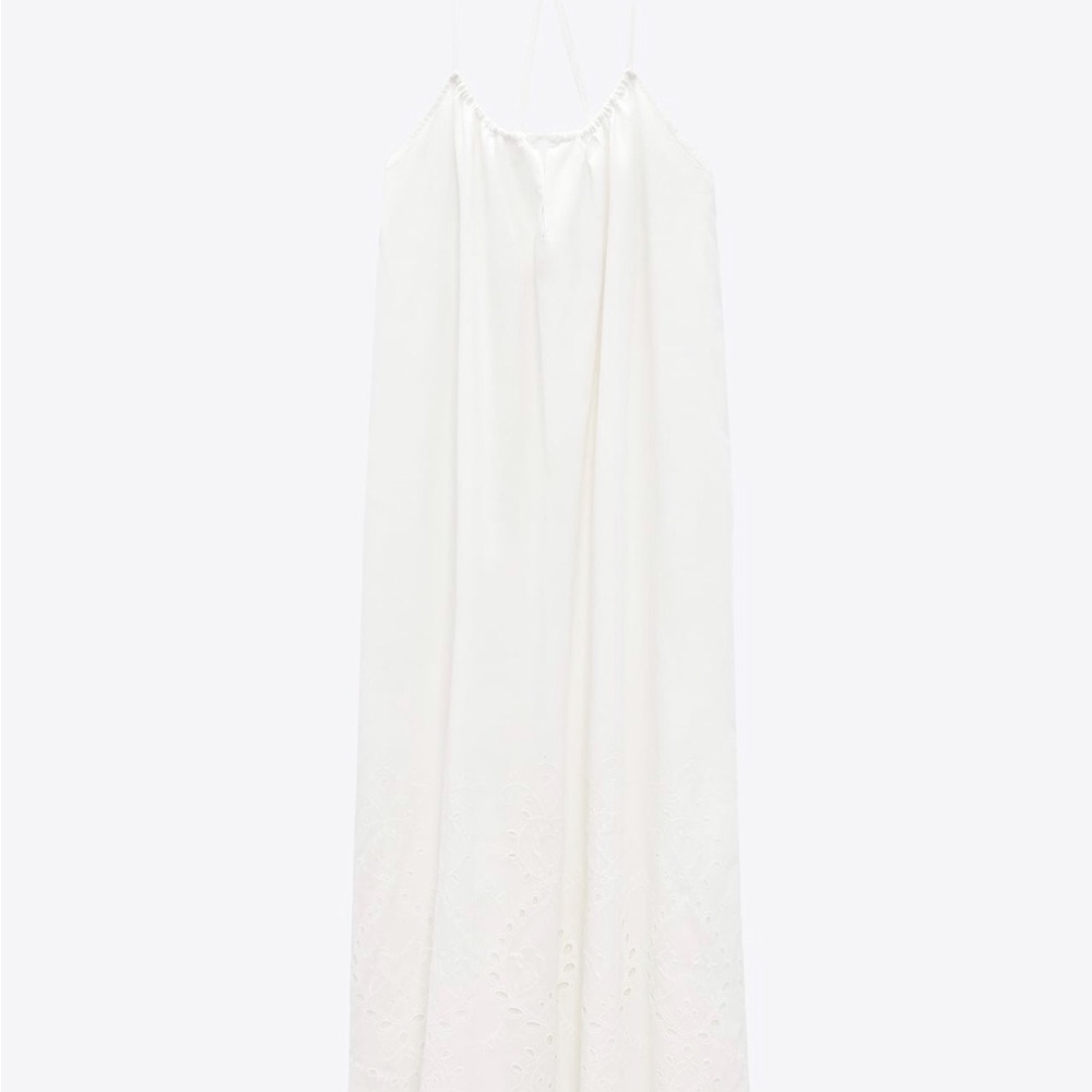 White Beach Dress ZARA NWT - Picture 6 of 8
